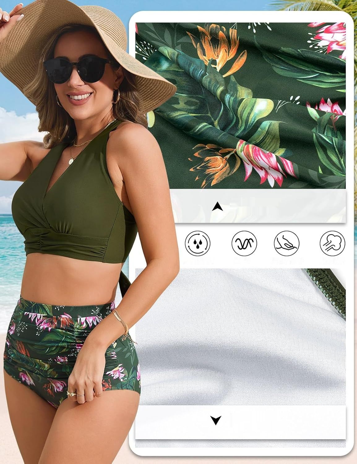 Costume da bagno dwuczęściowy SVANCO – top bikini krzyżowany