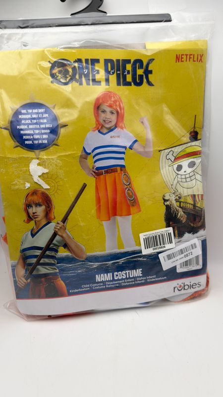 Kostium dziecięcy One Piece Nami Season 1 w paski