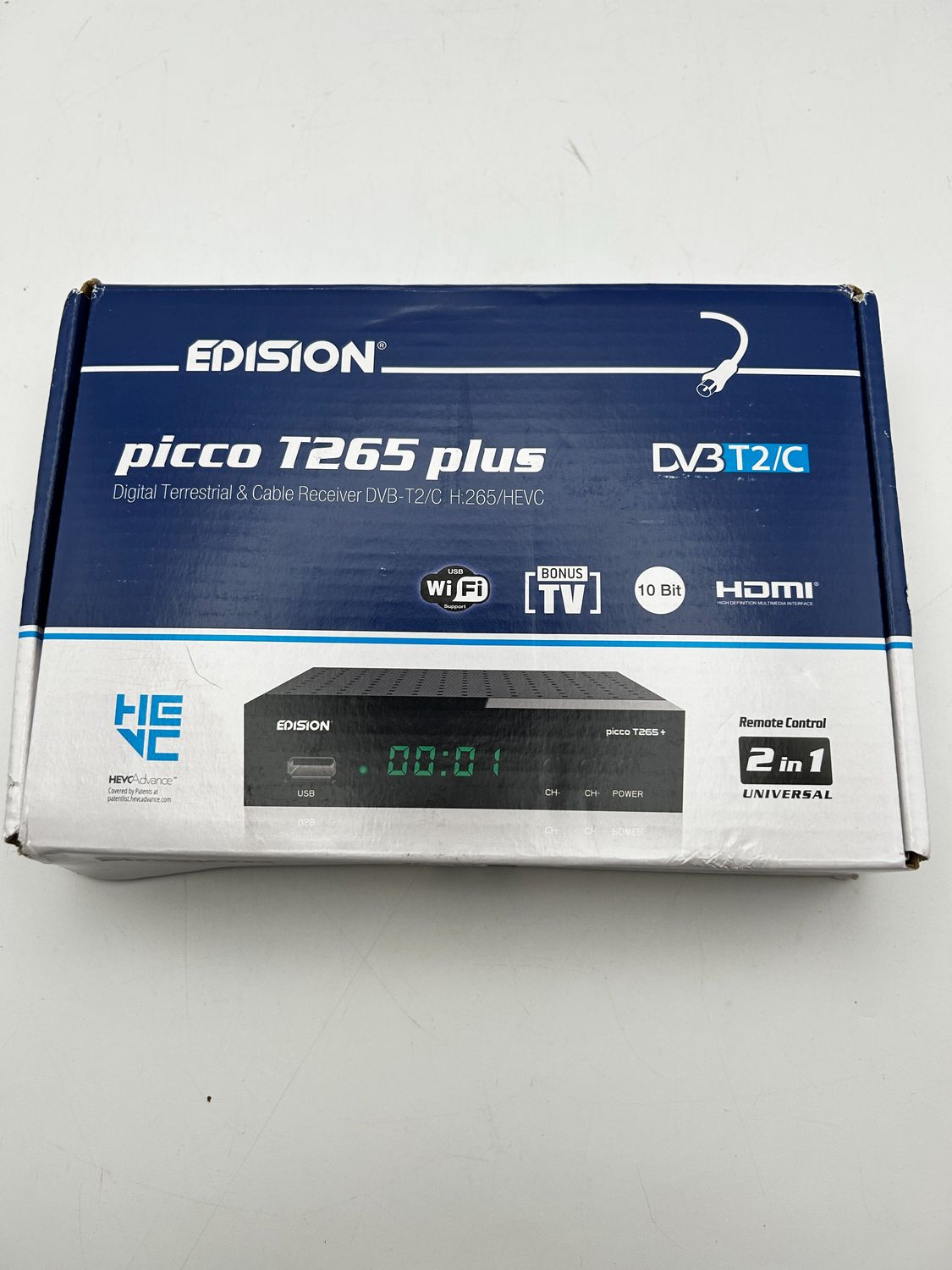 Dekoder EDISION PICCO T265 plus 2024 DVB-T2 Full HD H.265 HEVC