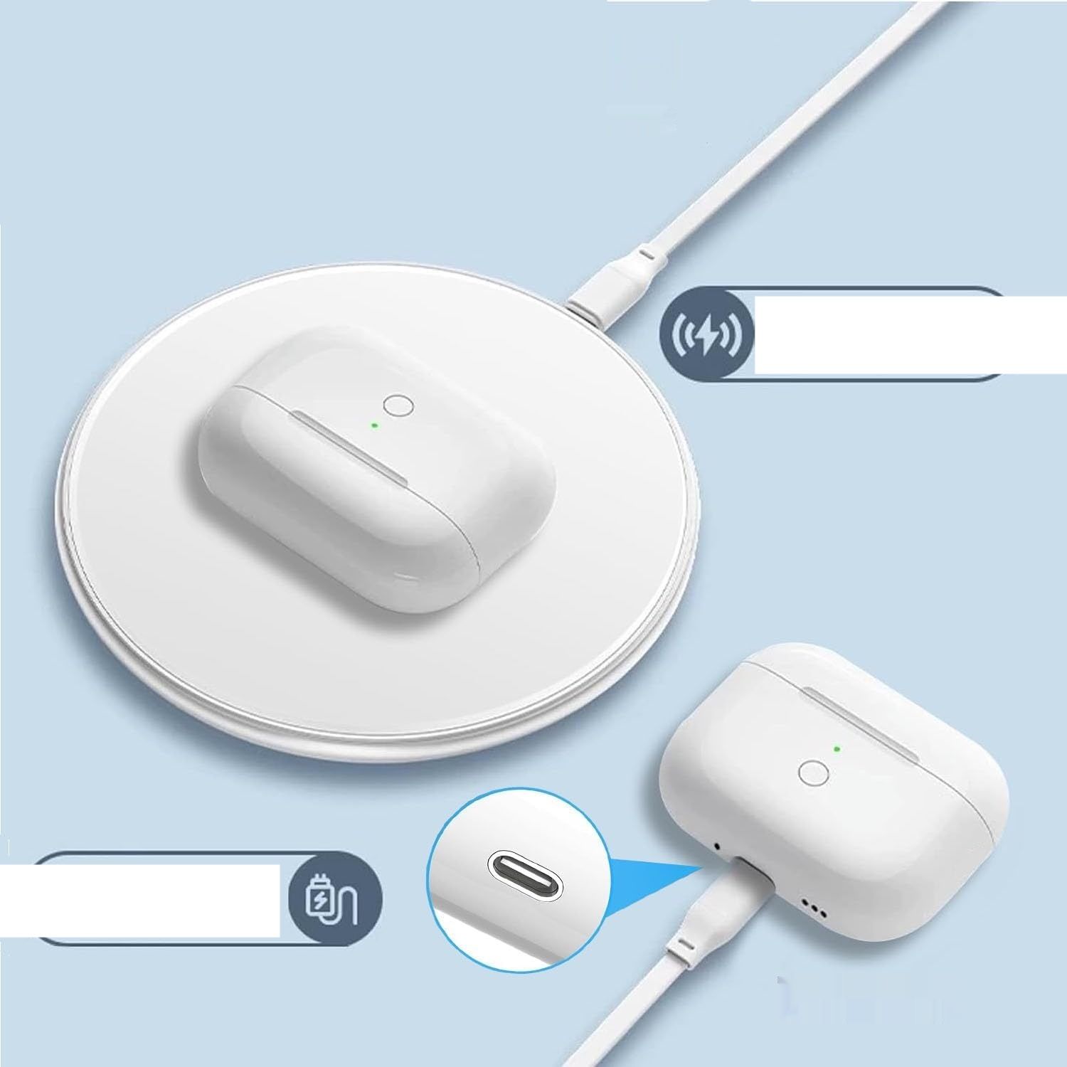 XIEANDKONG zamiennik oryginalnego etui do AirPods 3 (2021)