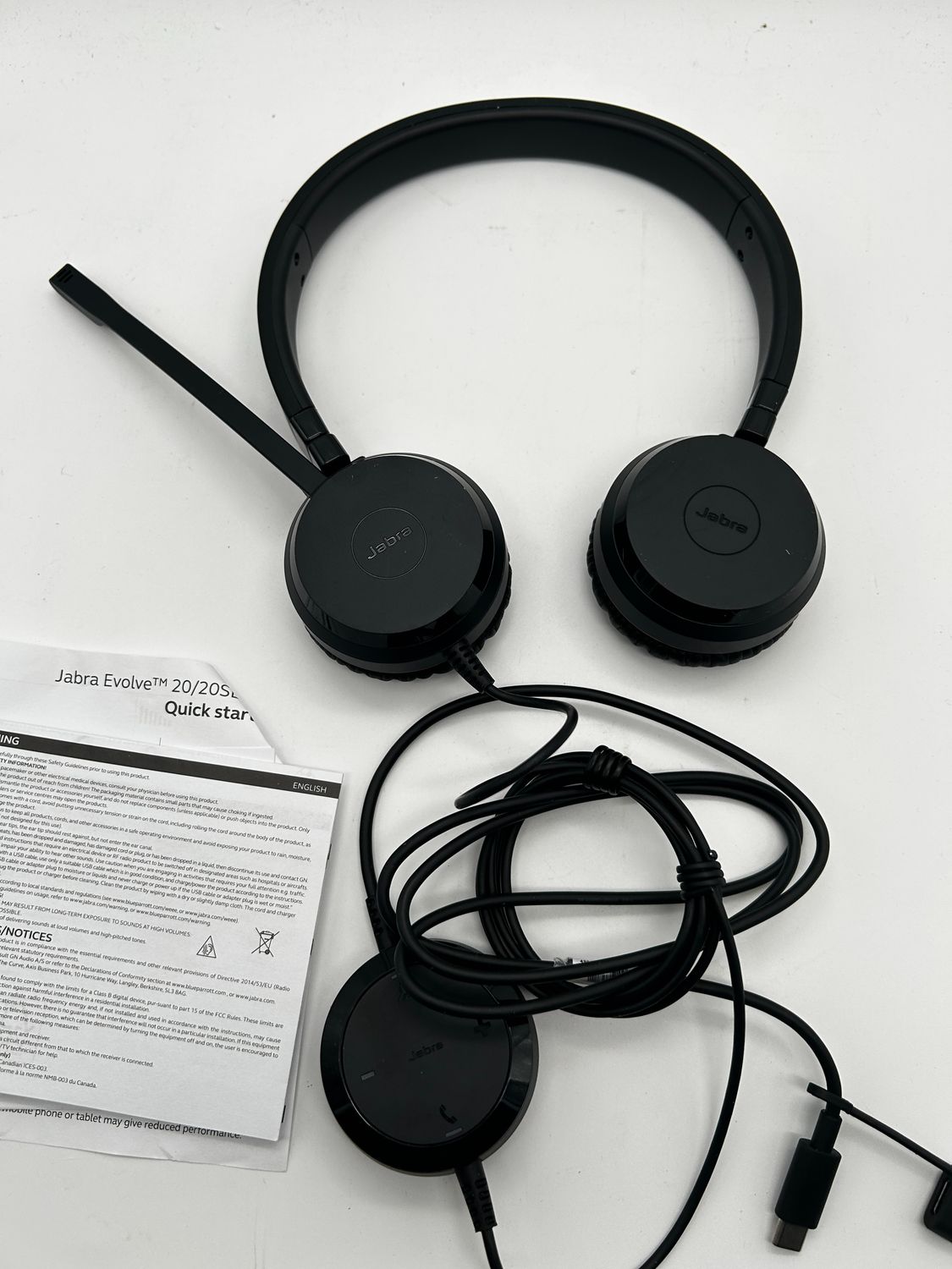 Jabra Evolve 20 SE - stereofoniczny zestaw słuchawkowy