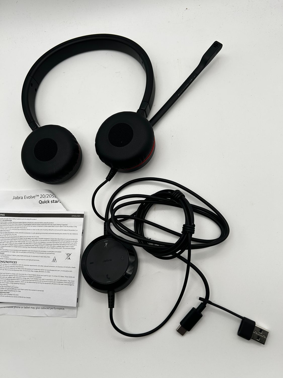 Jabra Evolve 20 SE - stereofoniczny zestaw słuchawkowy