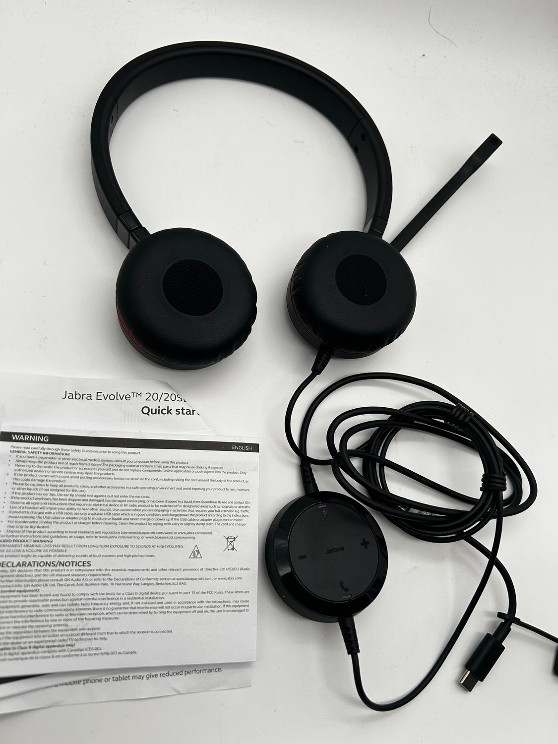 Jabra Evolve 20 SE - stereofoniczny zestaw słuchawkowy