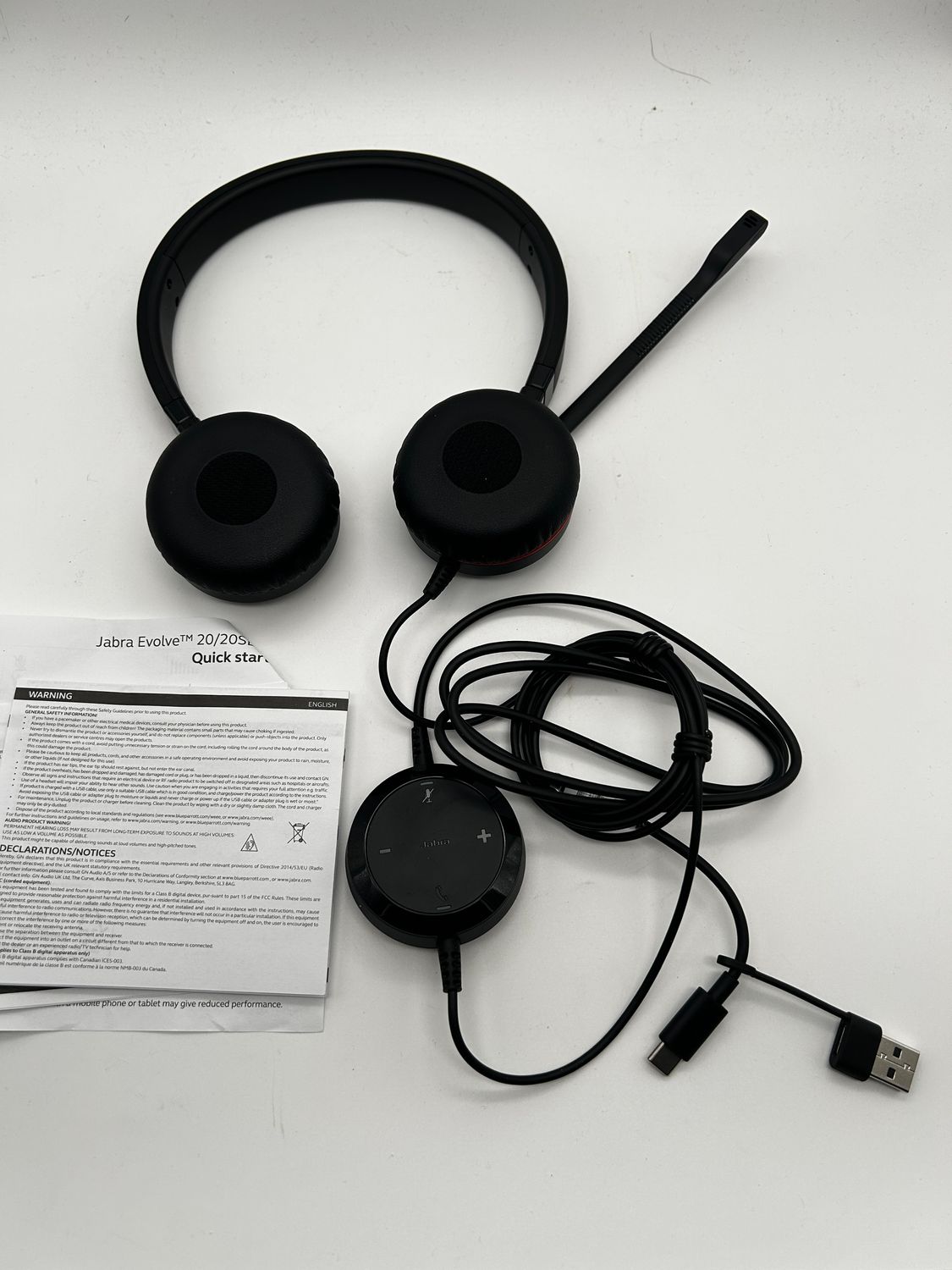 Jabra Evolve 20 SE - stereofoniczny zestaw słuchawkowy