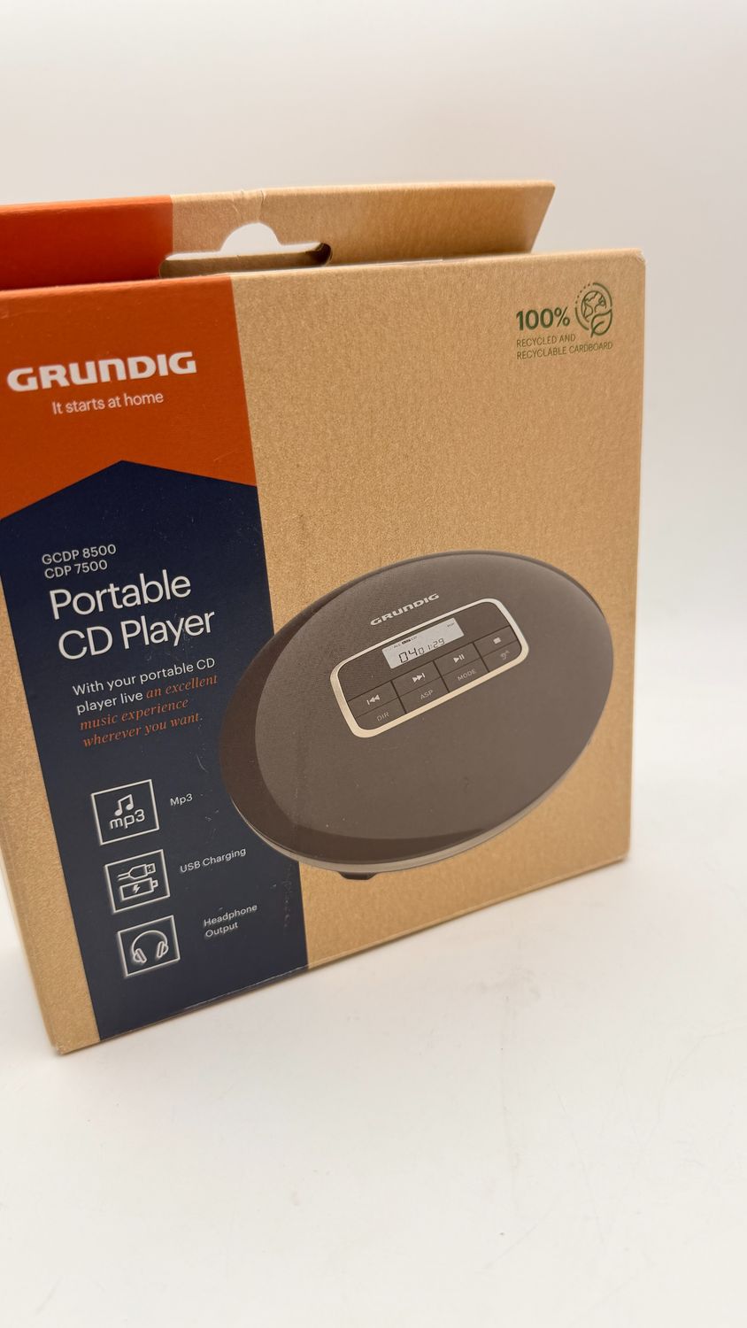 Grundig GCDP 8500 – przenośny odtwarzacz CD czarny/srebrny