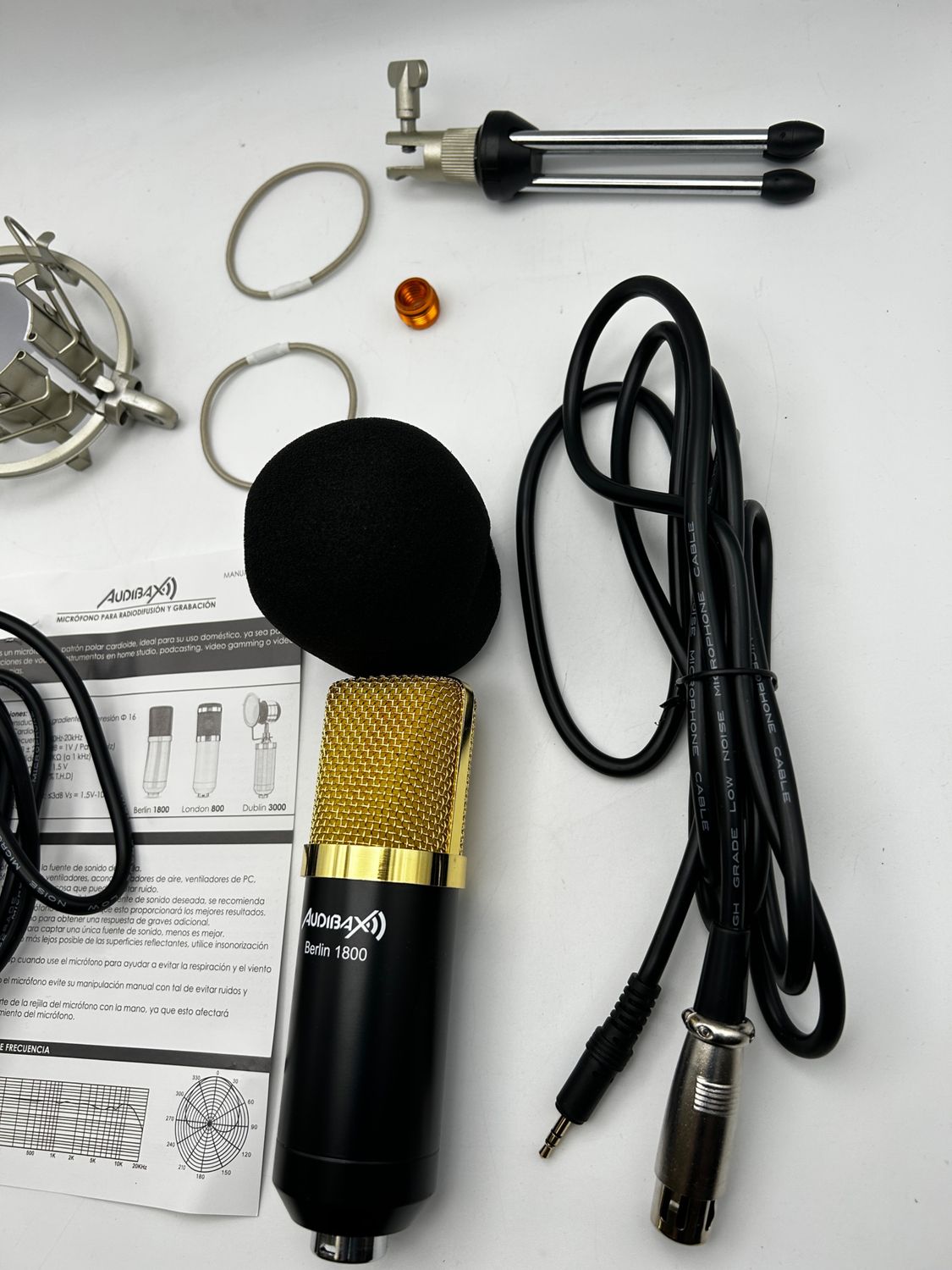 Audibax Berlin 1800 Gold Pack – mikrofon studyjny