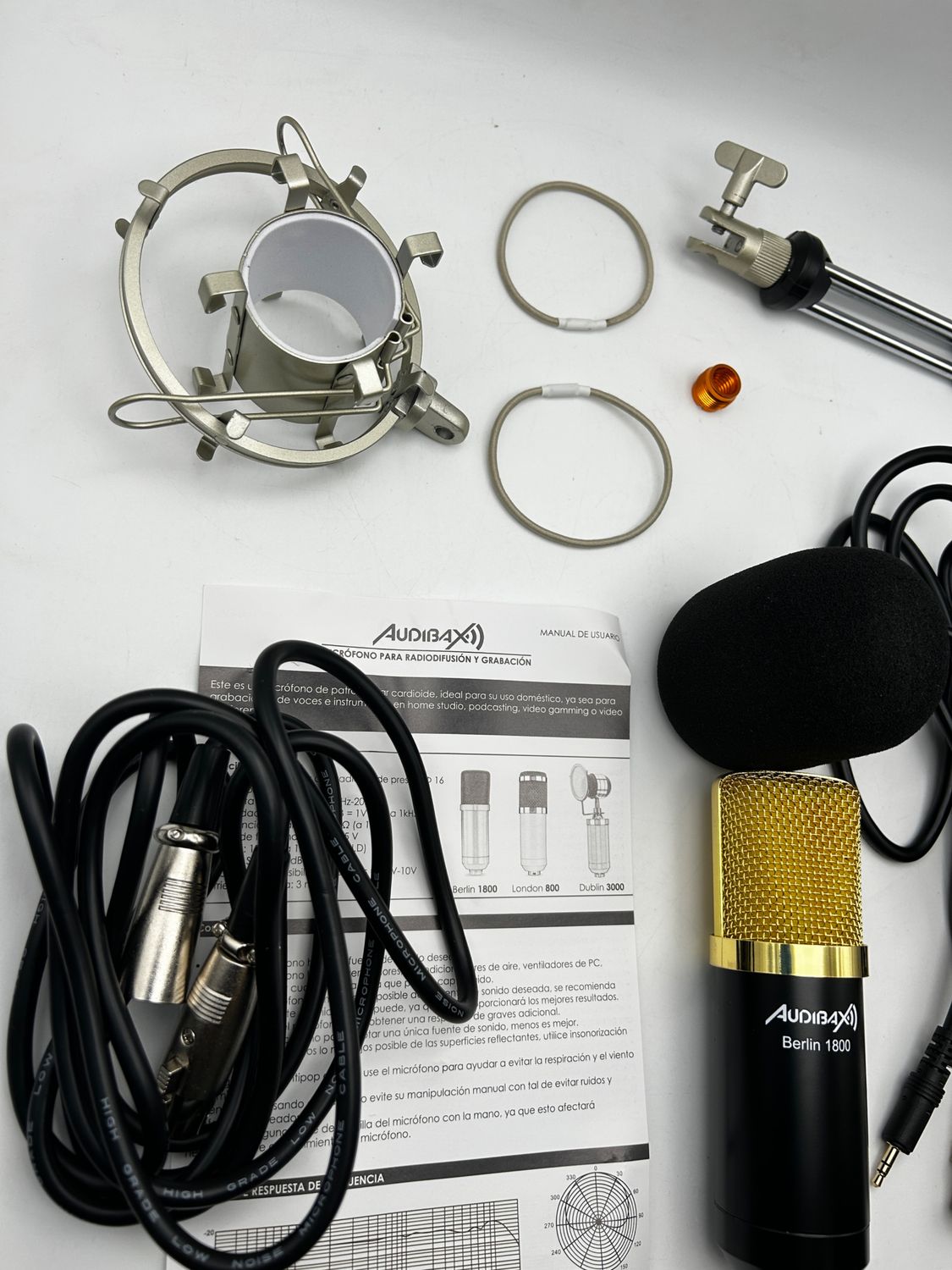 Audibax Berlin 1800 Gold Pack – mikrofon studyjny