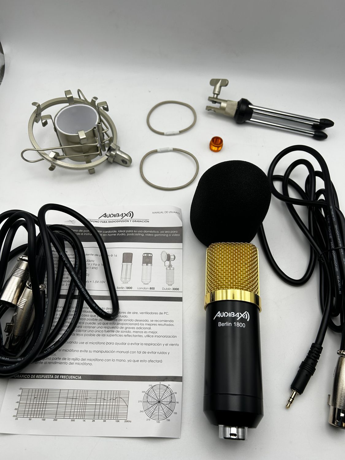 Audibax Berlin 1800 Gold Pack – mikrofon studyjny