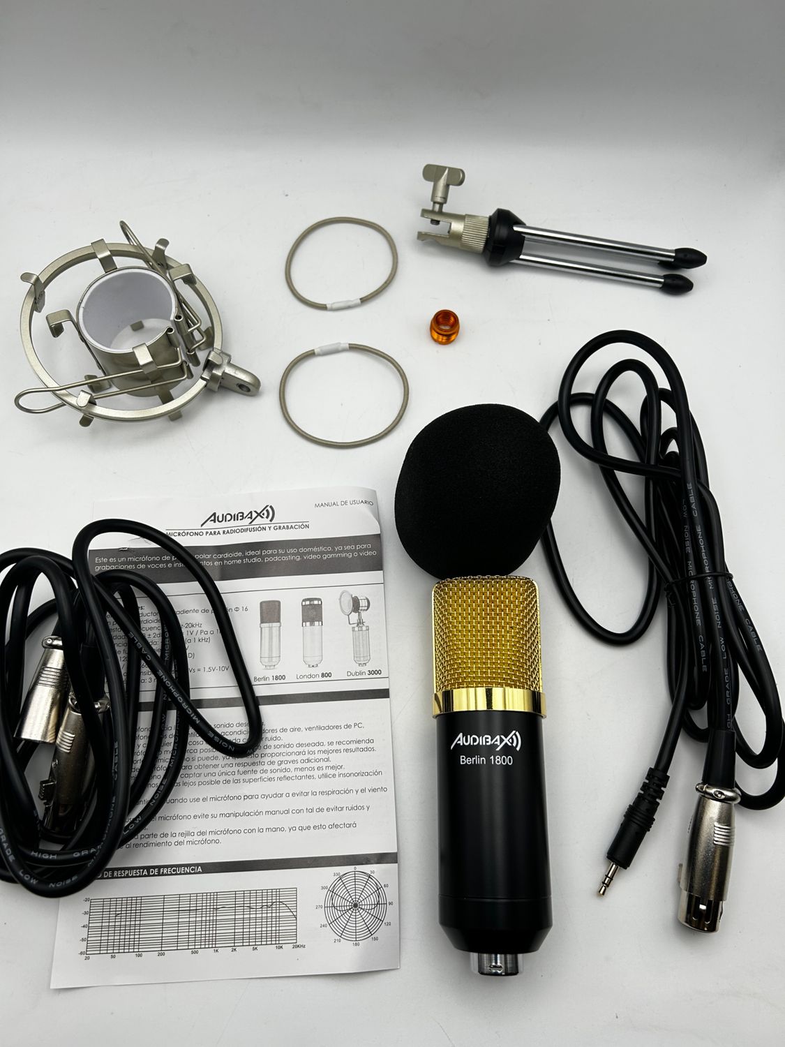 Audibax Berlin 1800 Gold Pack – mikrofon studyjny