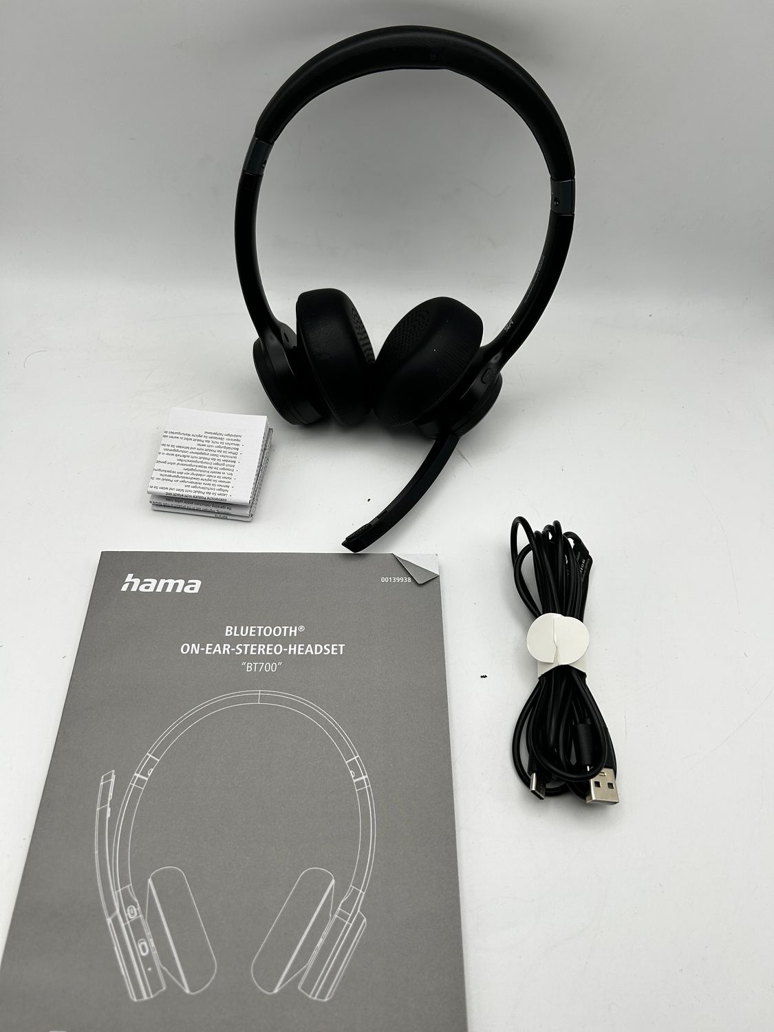 Hama Bluetooth BT700 – bezprzewodowe słuchawki do PC i telefonu, czarne