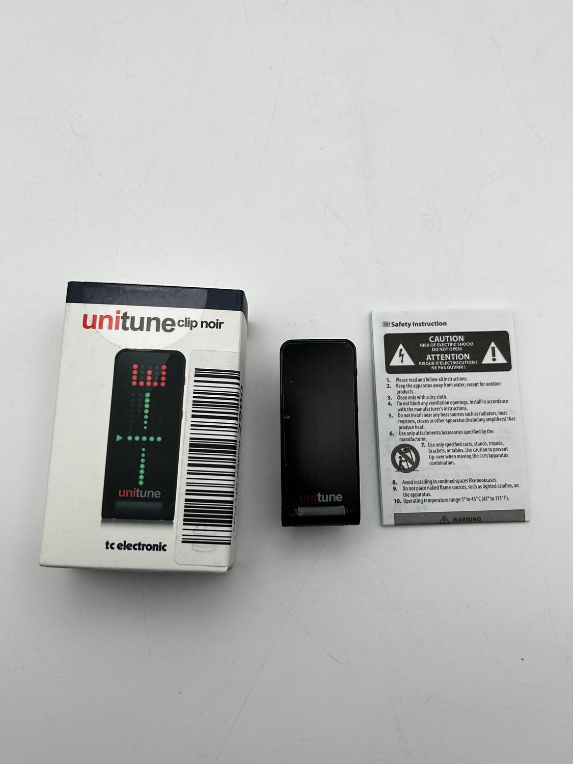 UNITUNE CLIP NOIR Kompaktowy tuner clip-on