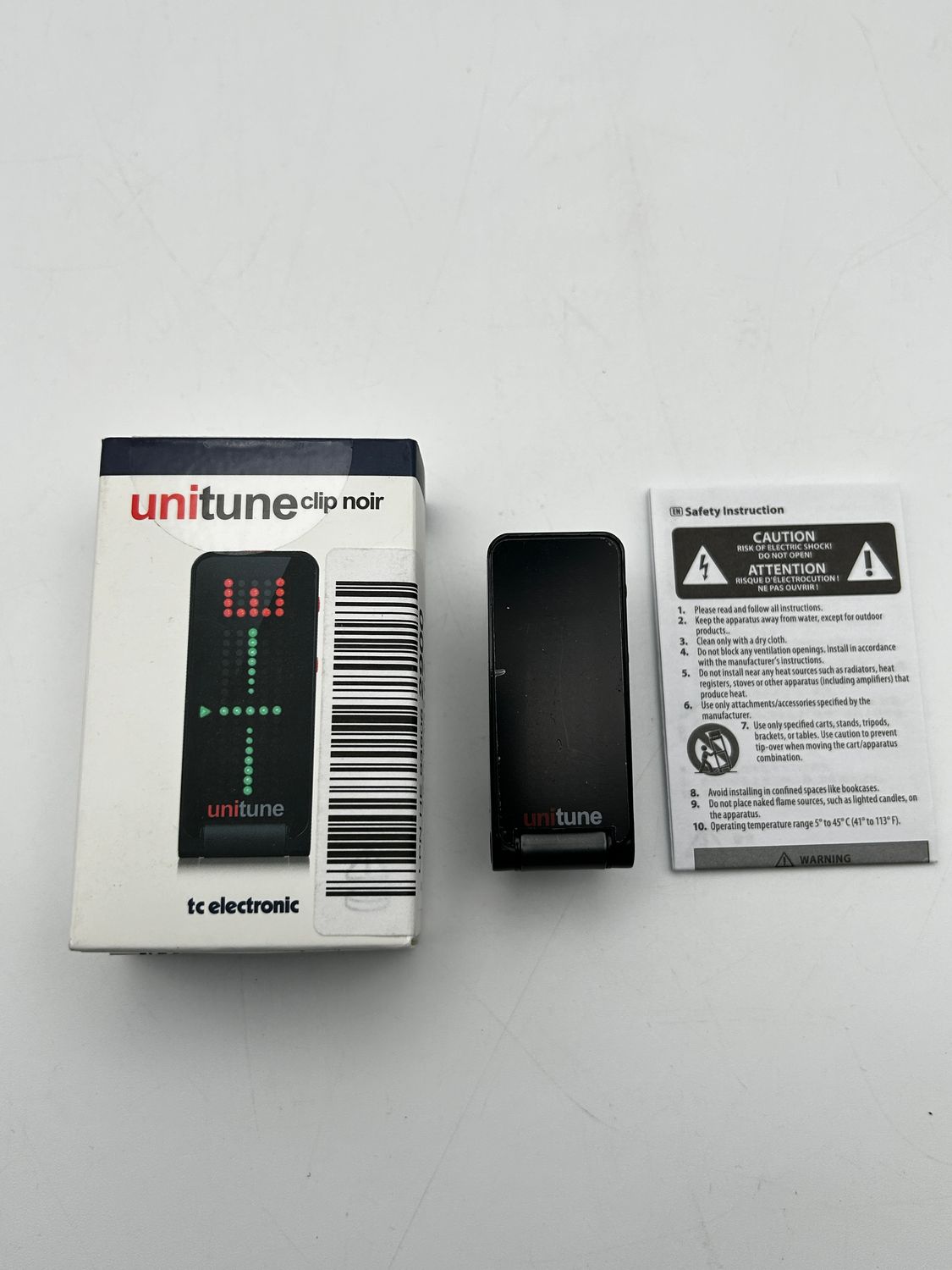 UNITUNE CLIP NOIR Kompaktowy tuner clip-on