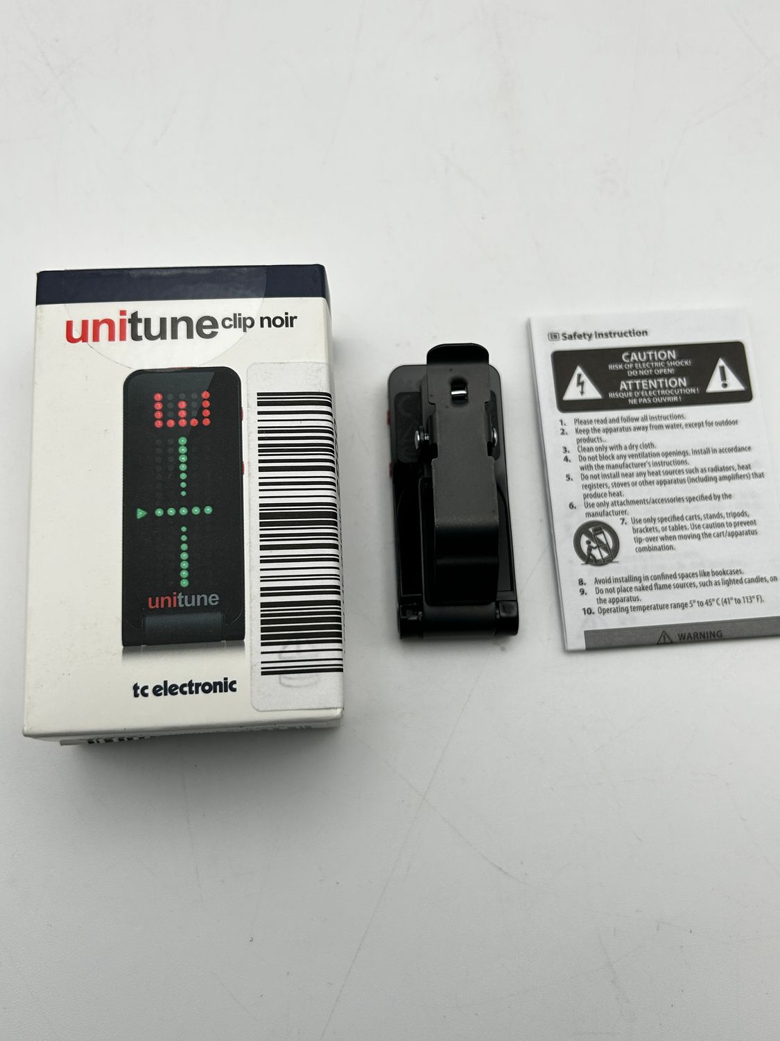 UNITUNE CLIP NOIR Kompaktowy tuner clip-on
