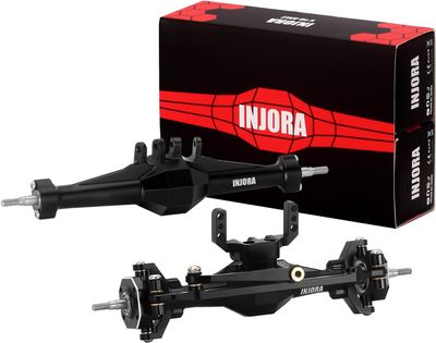 INJORA diamentowe osie +4 mm z Lay Down Servo Mount do TRX4M