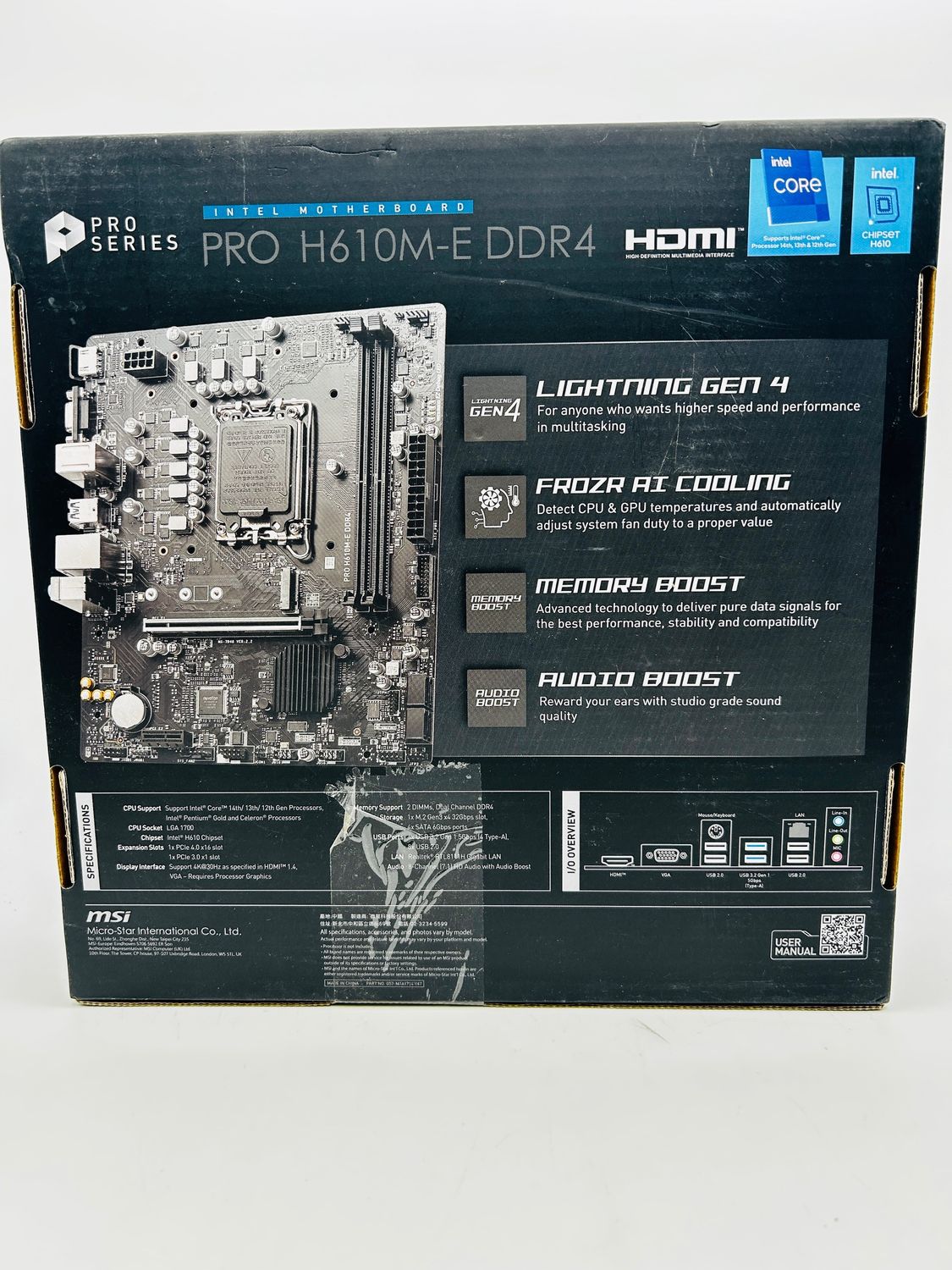 PRO H610M-E DDR4