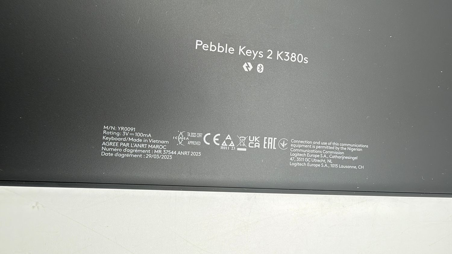 Logitech Pebble 2 Combo, bezprzewodowa klawiatura i mysz grafitowa