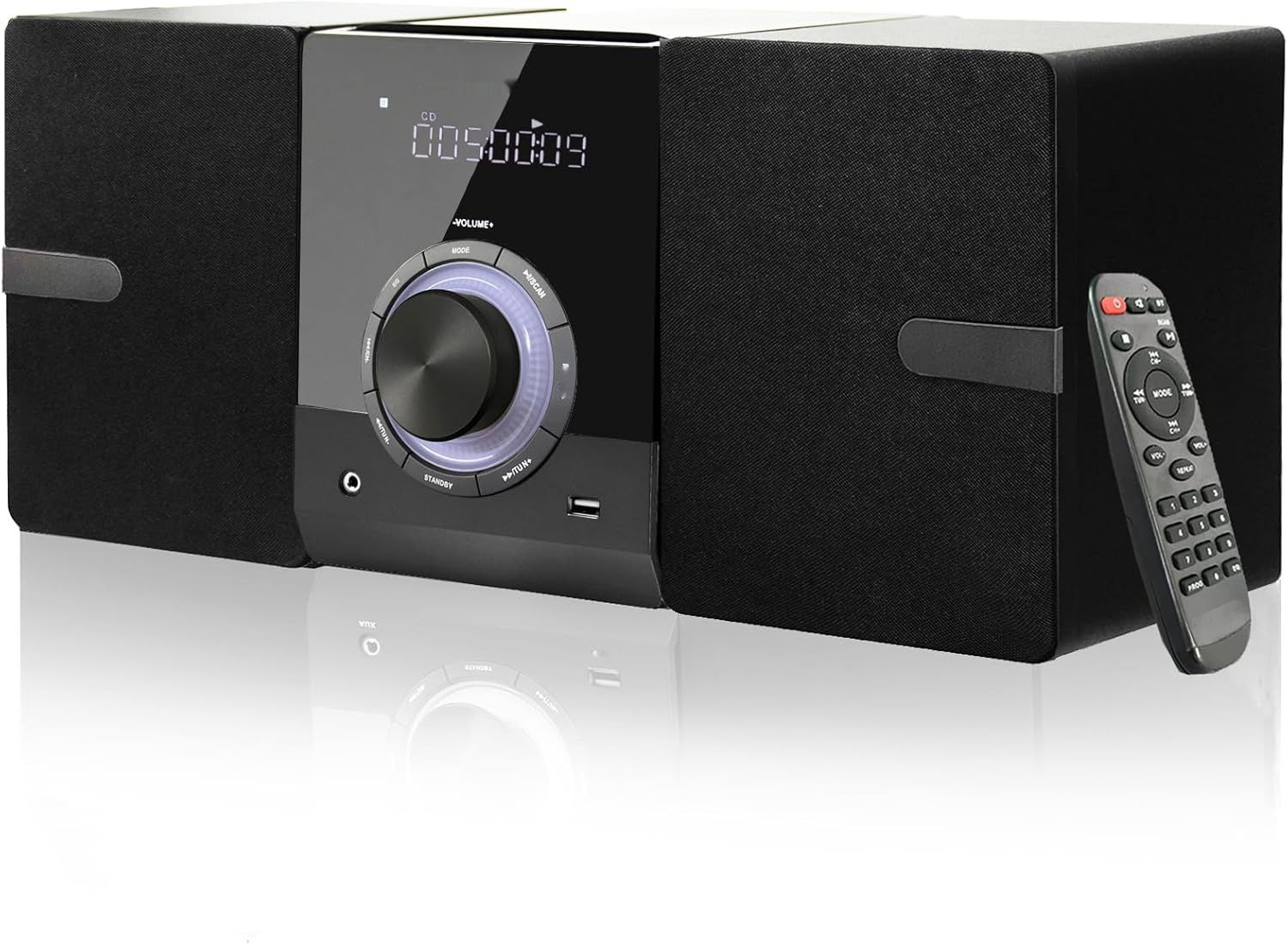 Domowy system stereo Micro HiFi, kompaktowy, z odtwarzaczem CD, Bluet