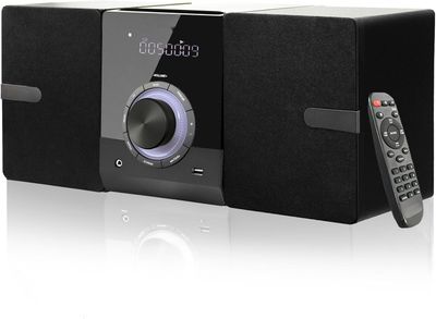 Domowy system stereo Micro HiFi, kompaktowy, z odtwarzaczem CD, Bluet