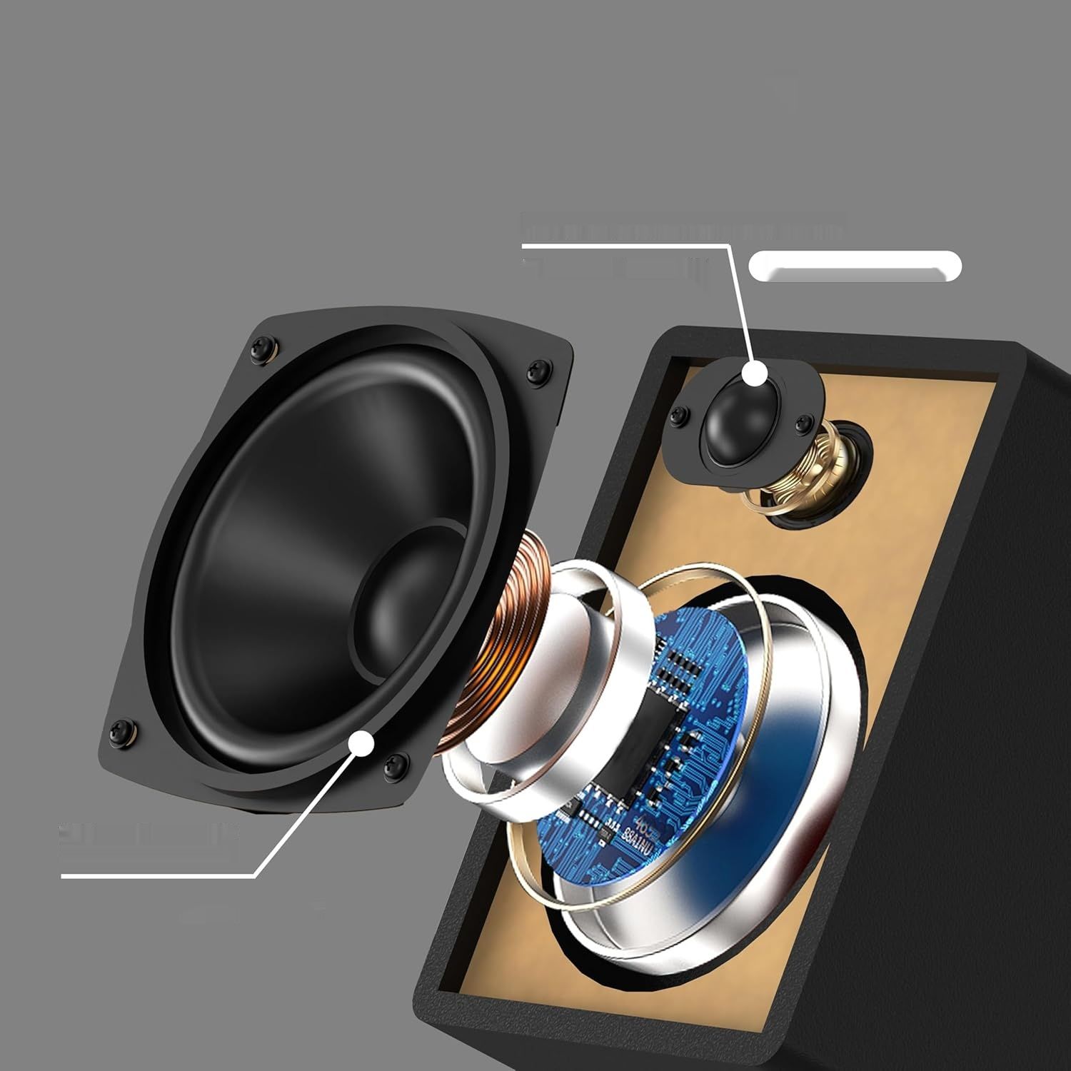 Domowy system stereo Micro HiFi, kompaktowy, z odtwarzaczem CD, Bluet