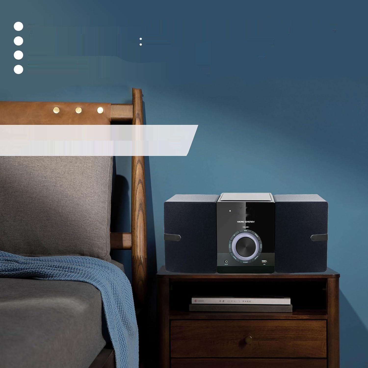 Domowy system stereo Micro HiFi, kompaktowy, z odtwarzaczem CD, Bluet