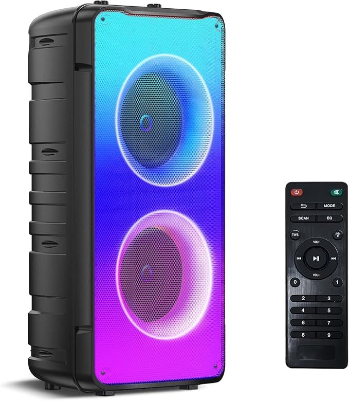 Głośnik Bluetooth TAMPROAD A67 60W z lampkami LED i baterią 10000 mAh