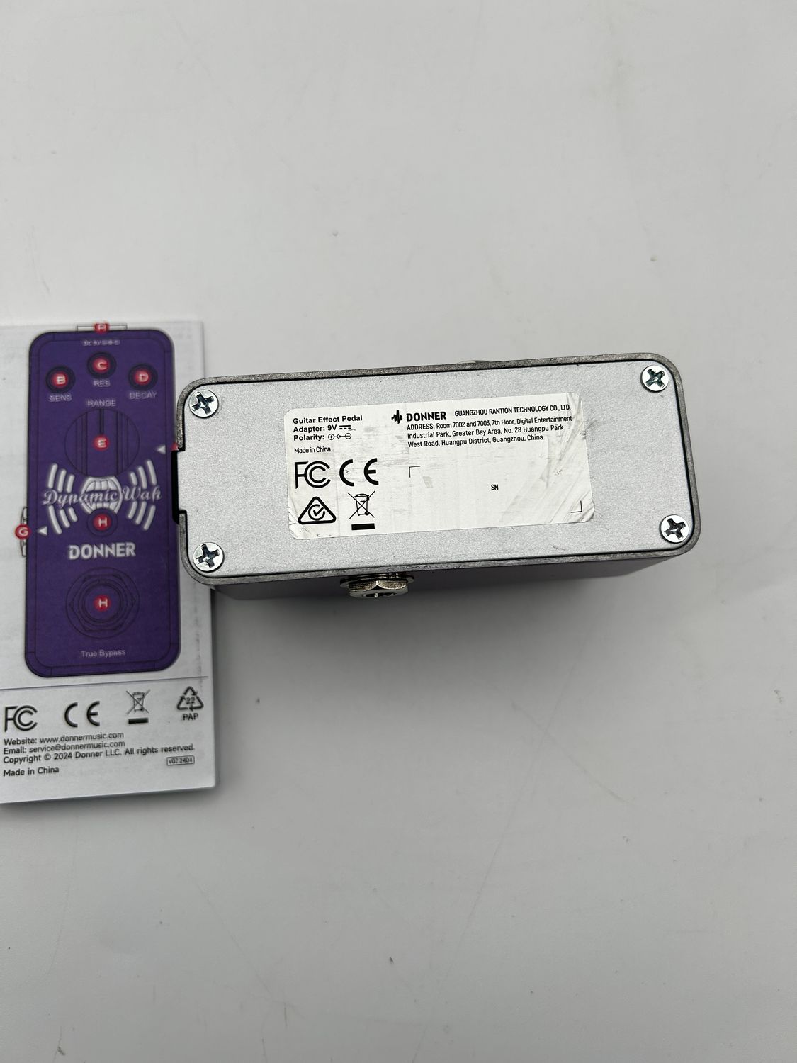 Donner Mini Auto Wah Pedal dynamiczny efekt wah do gitary