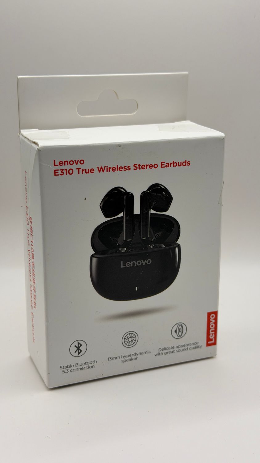 Lenovo słuchawki E310 True Wireless Stereo (bezprzewodowe, czujnik dot