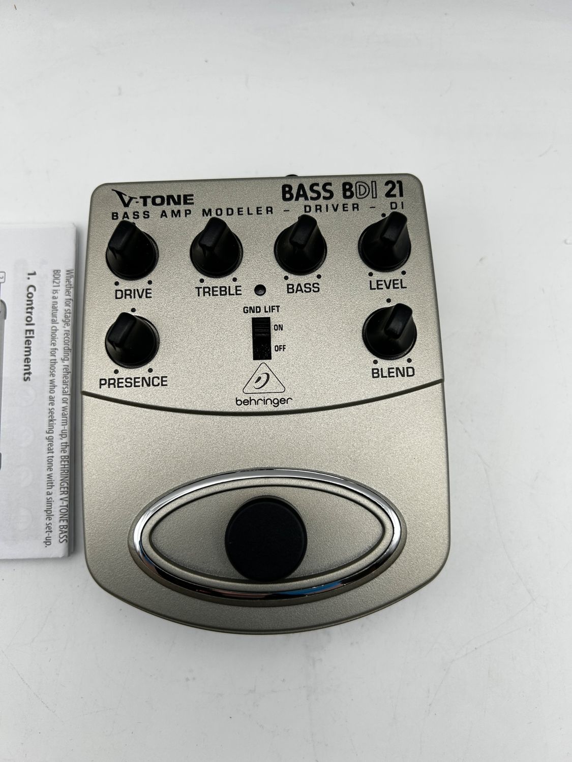 Behringer BDI21 analogowy przedwzmacniacz i pedał efektów