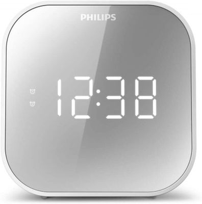 Radiobudzik Philips TAR4406, lustrzane wykończenie