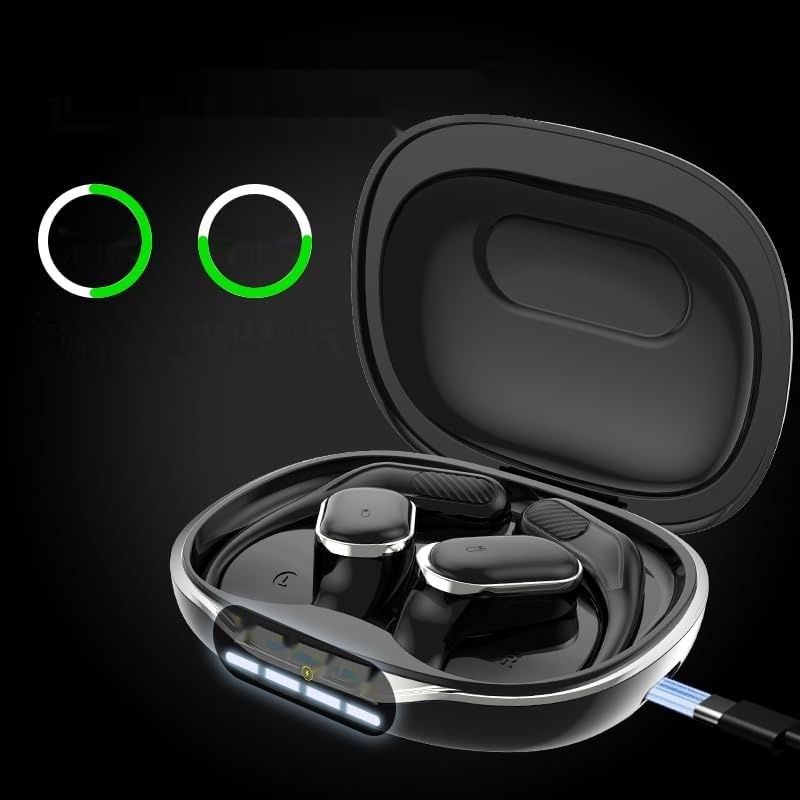 BUDZ T6 – bezprzewodowe słuchawki Bluetooth typu open‑ear (czarne)