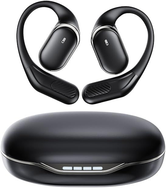 BUDZ T6 – bezprzewodowe słuchawki Bluetooth typu open‑ear (czarne)