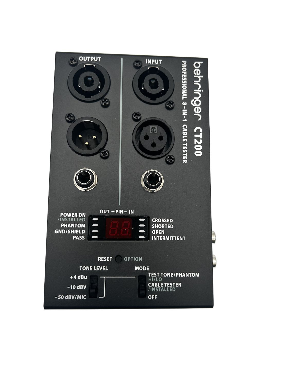 Behringer CT200 sterowany mikroprocesorowo tester kabli