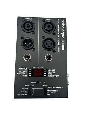 Behringer CT200 sterowany mikroprocesorowo tester kabli