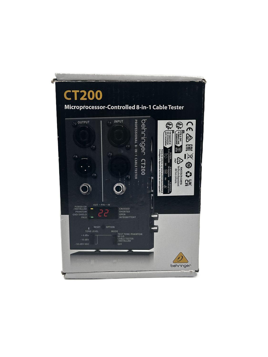 Behringer CT200 sterowany mikroprocesorowo tester kabli