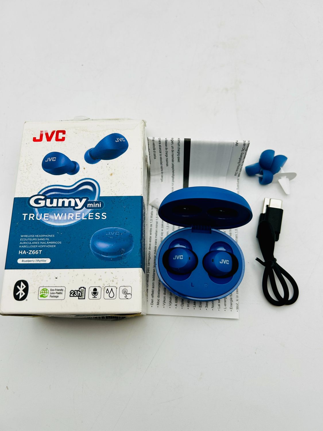 JVC HA-Z66T-A Gumy Mini – bezprzewodowe słuchawki douszne