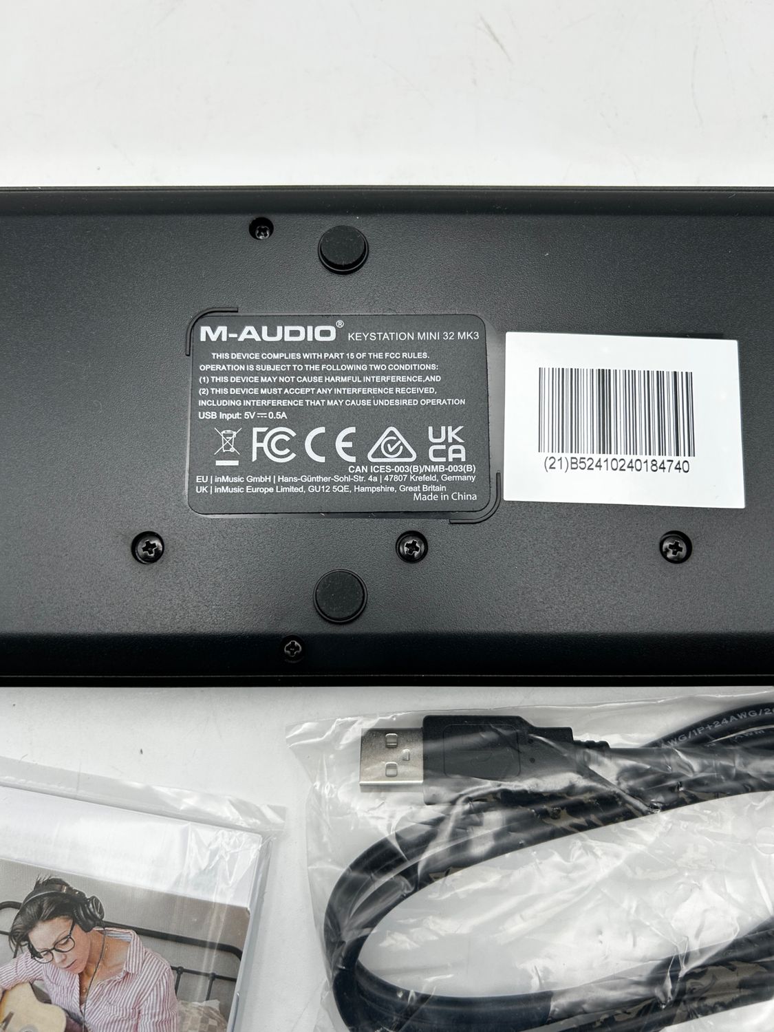 M-AUDIO Keystation Mini 32 MK3 — ultra-przenośny mini kontroler klawiaturowy