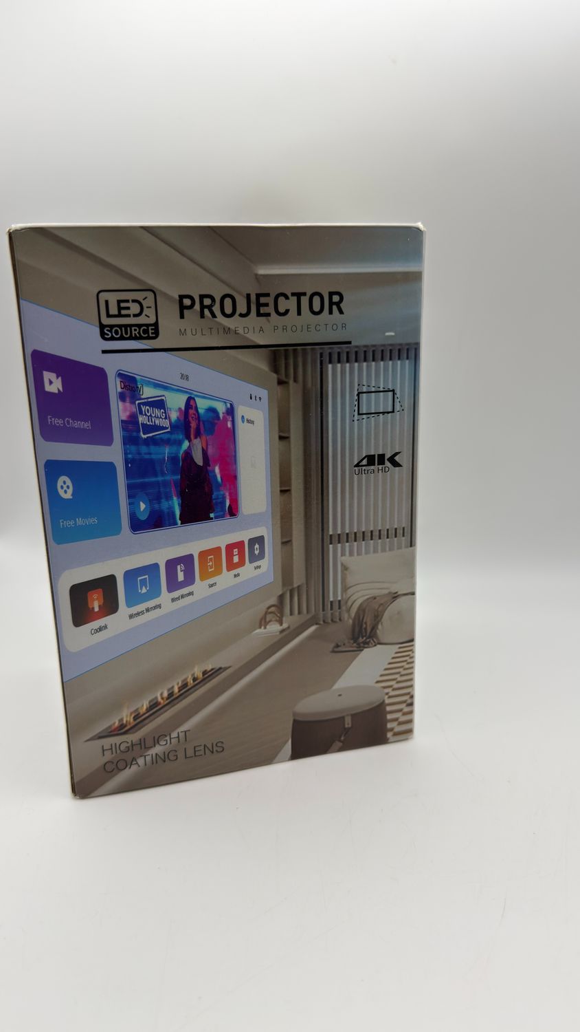 Przenośny mini projektor Ozvavzk 4K/1080p z WiFi 6 i Bluetooth 5.2