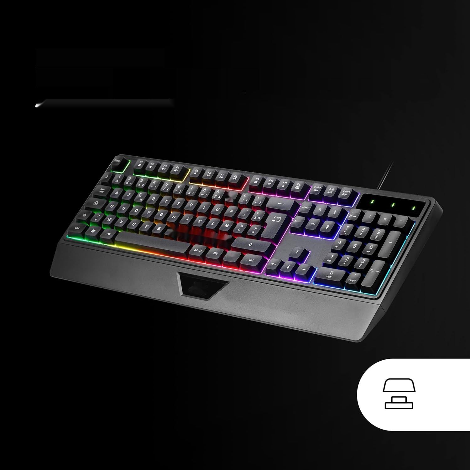 Mars Gaming MCP124PRO, hiszpańska wersja językowa, zestaw gamingowy 4w
