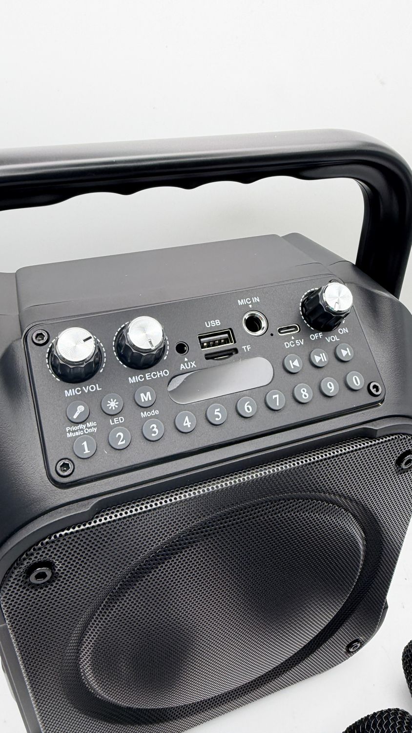 Karaoke Bluetooth przenośne dla dorosłych z 2 mikrofonami bezprzewodowymi