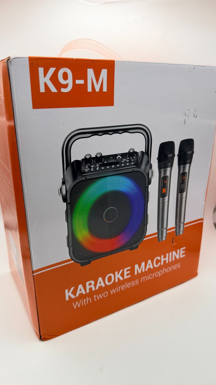 Karaoke Bluetooth przenośne dla dorosłych z 2 mikrofonami bezprzewodowymi