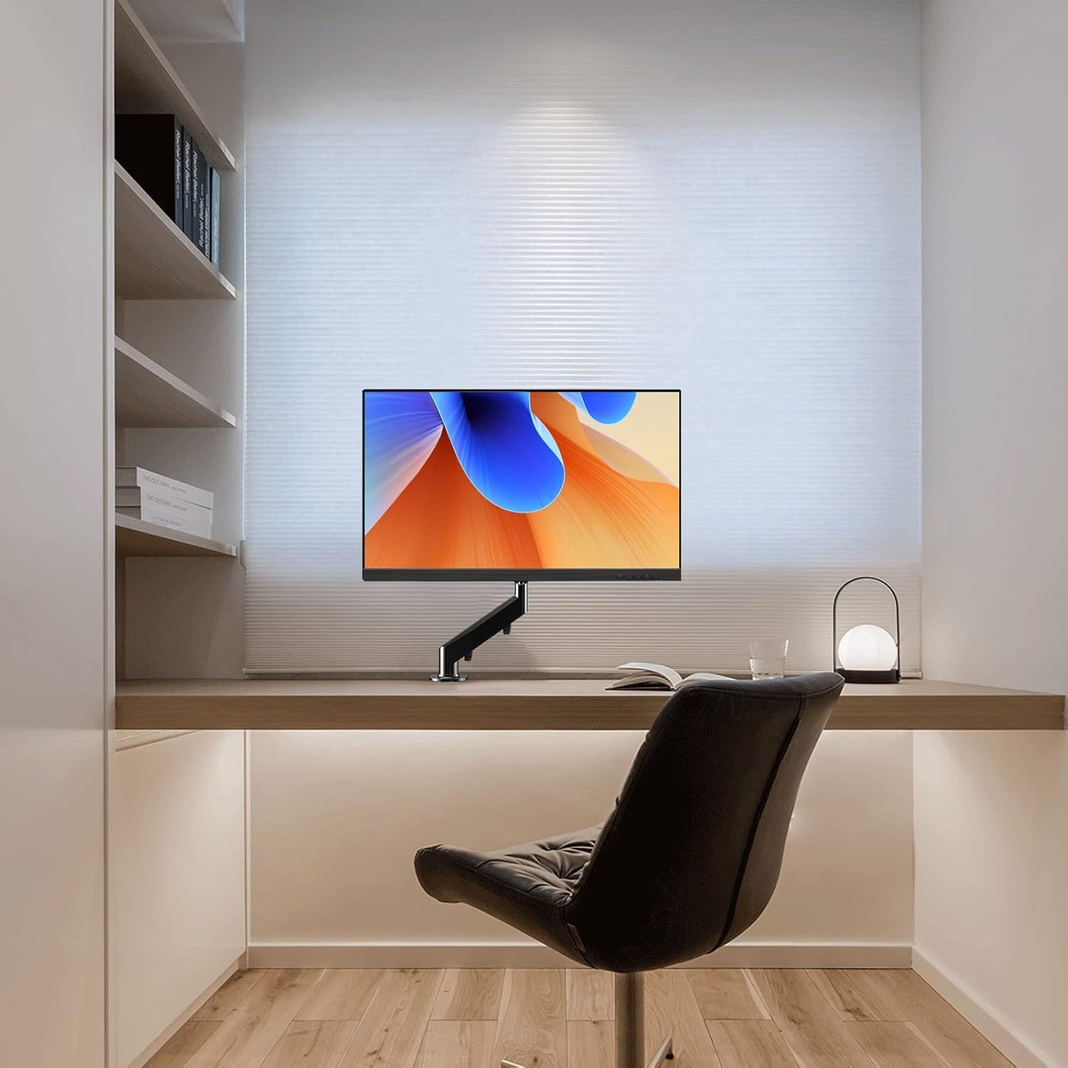 Pholiten Gazowy uchwyt do monitora 13–27" – czarny