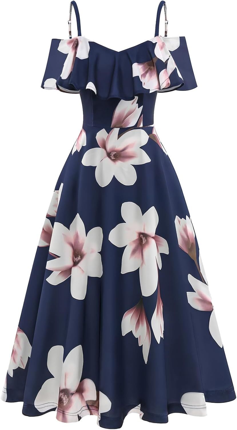 Bbonlinedress – elegancka sukienka koktajlowa na ramiączkach, midi