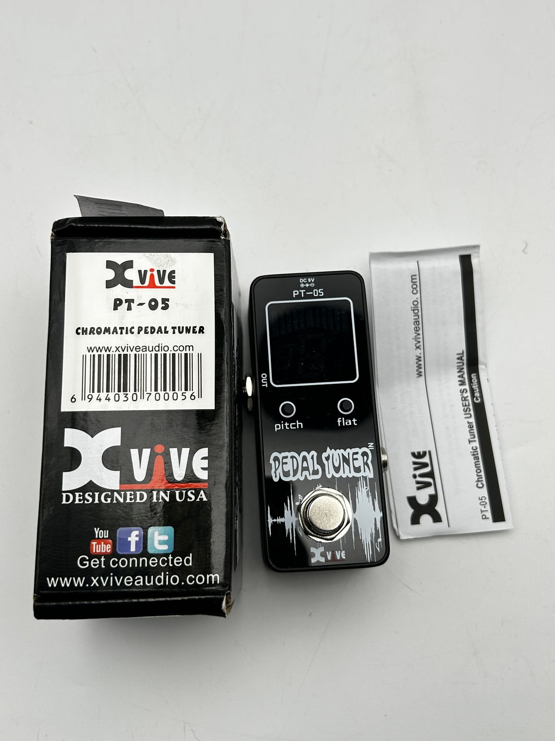 Xvive PT-05 — chromatyczny tuner pedałow