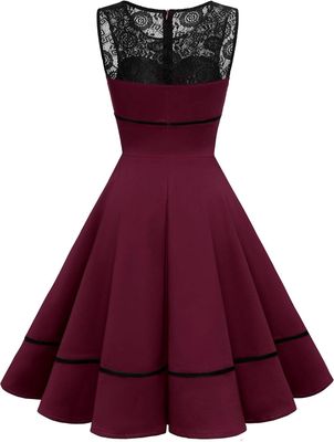 Bbonlinedress sukienka koktajlowa damska z koronką, w stylu rockabilly