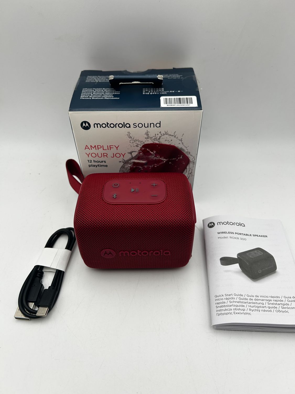 Głośnik Bluetooth Motorola Sound ROKR 300 czerwony 7 W