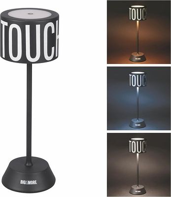 Lampa stołowa dotykowa Bigismore, czarna