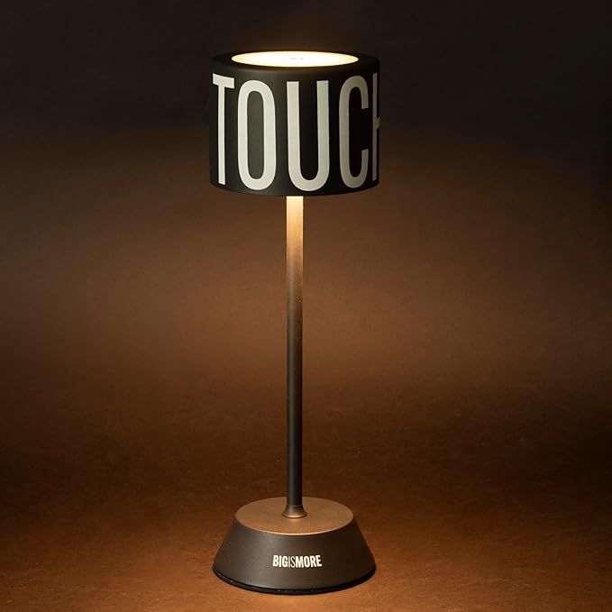 Lampa stołowa dotykowa Bigismore, czarna