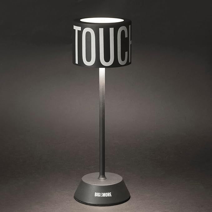 Lampa stołowa dotykowa Bigismore, czarna
