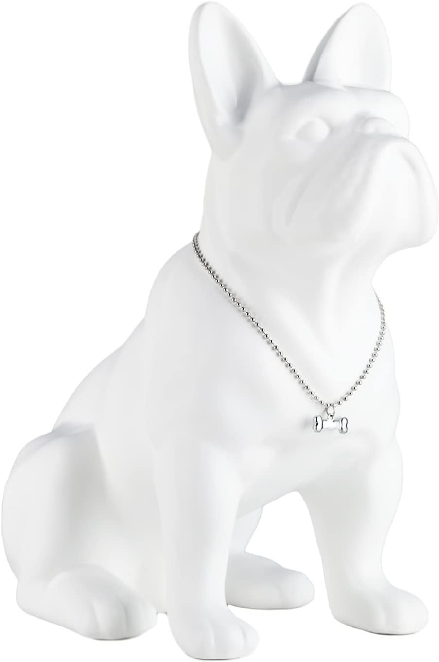 suruim Angielska statua buldoga z żywicy, dekoracja domu, 10.6 x 5.9 x 12.2 cala