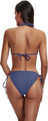 FITTOO trójkątny bikini damski zestaw push-up